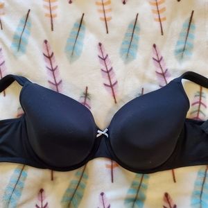 Cacique Black Cotton Bra 38G